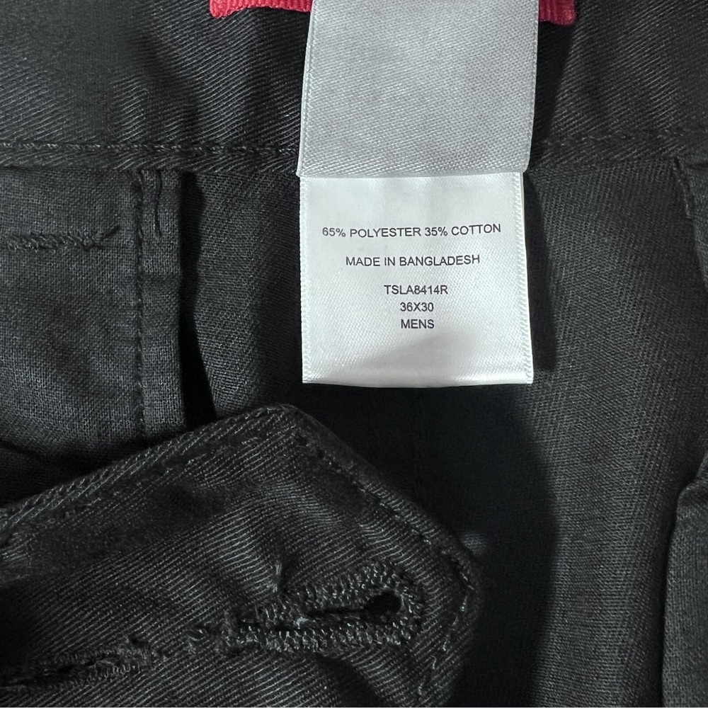 Tesla Motors Men's Black Reflective Work Uniform Pants Size 36x30 Staff Chinos - Picture 7 of 8